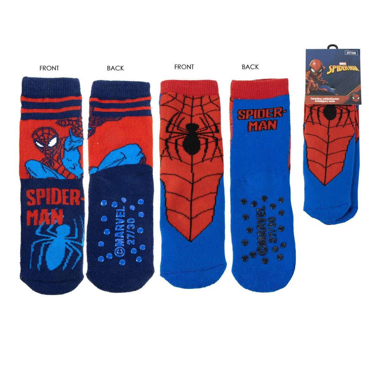 Meias Antiderrapantes Spider-Man Multicolor