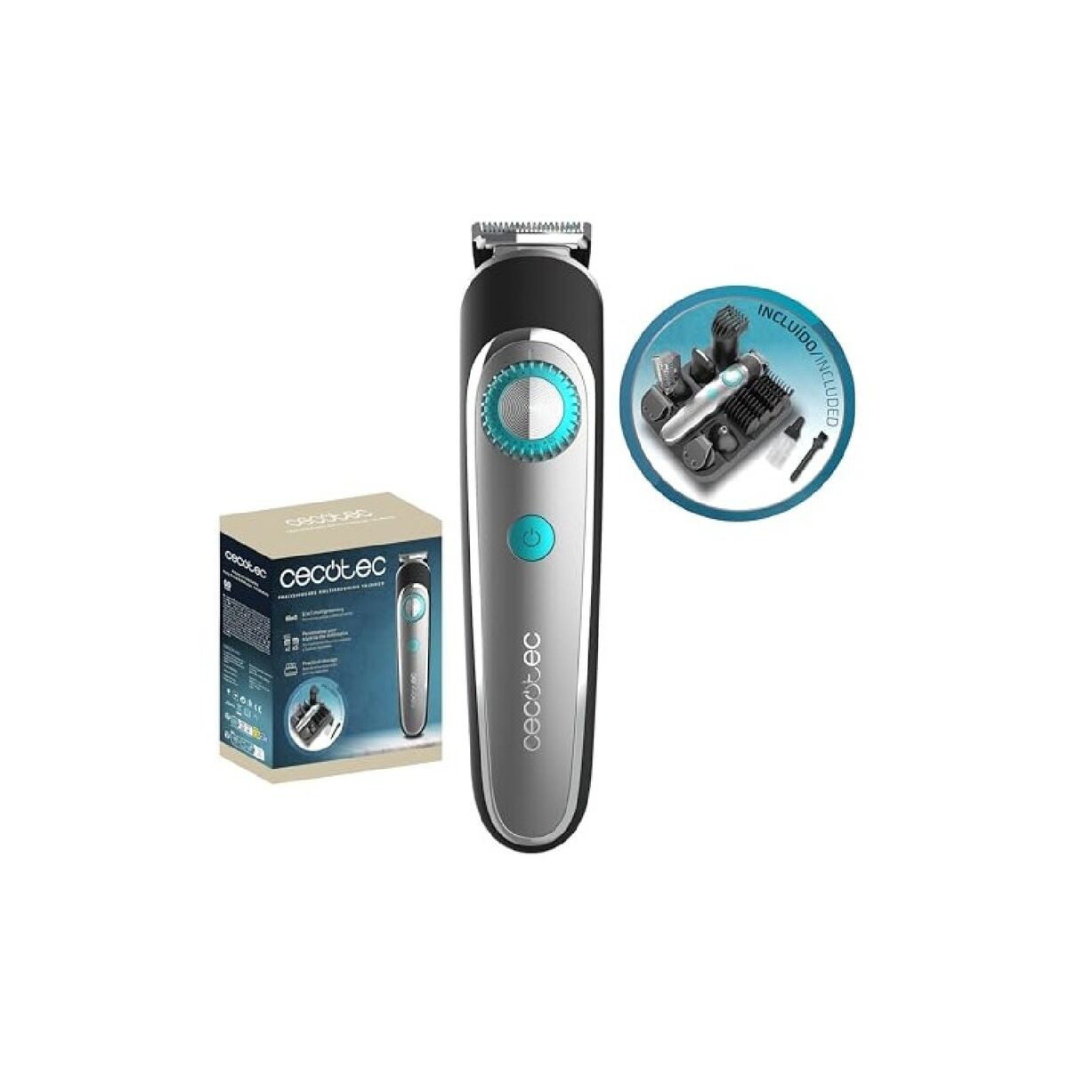 Cortapelos Cecotec Multigrooming PrecisionCare 6 en 1 IPX7 con 5 peines ajustables