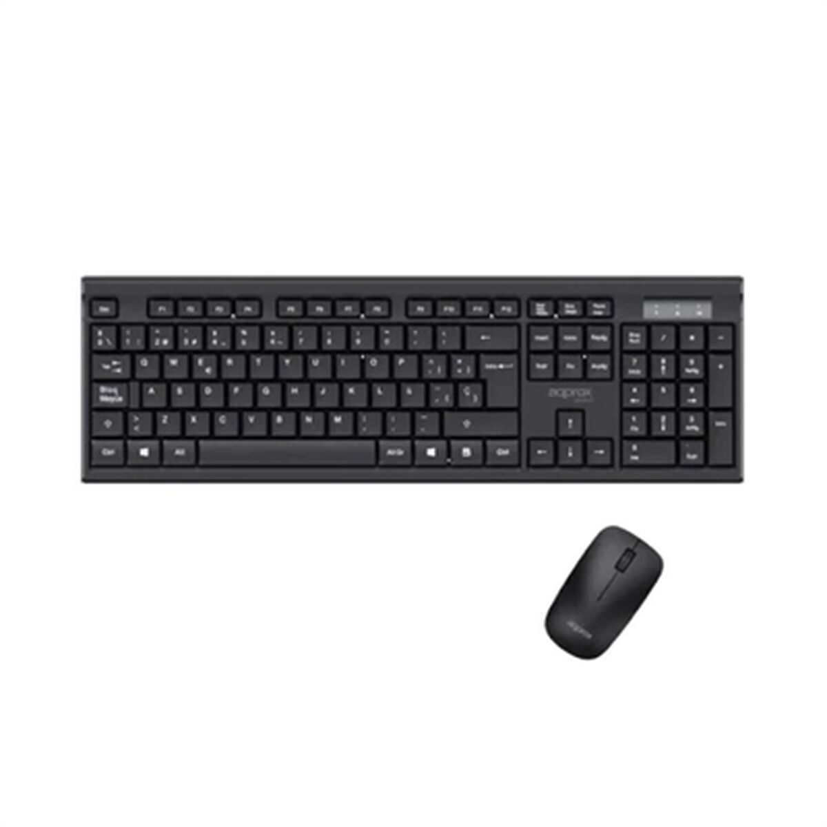 Teclado e Rato approx! MX410 Preto Espanhol Qwerty espanhol (2 Unidades)