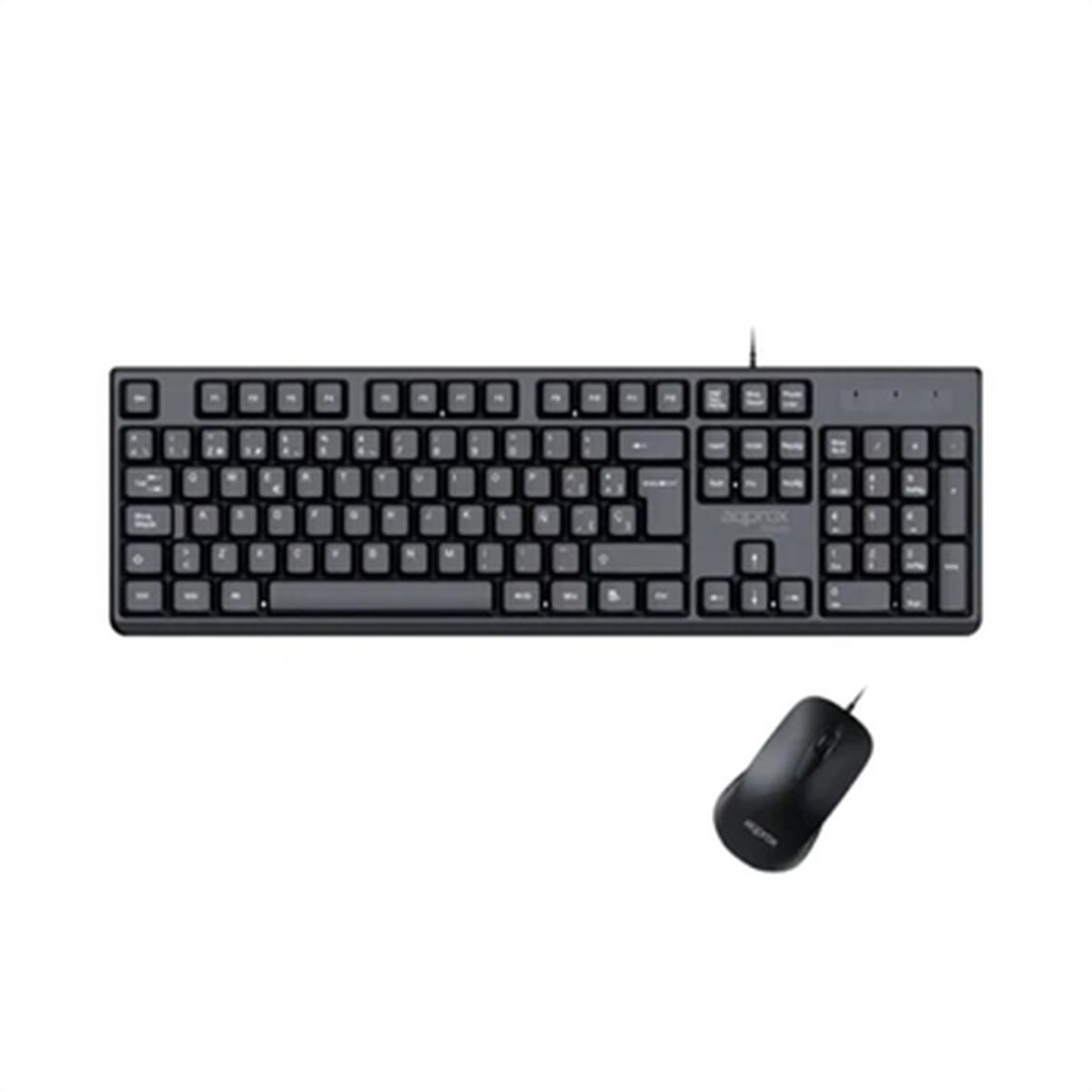 Teclado e Rato approx! MX245 Preto Espanhol Qwerty espanhol