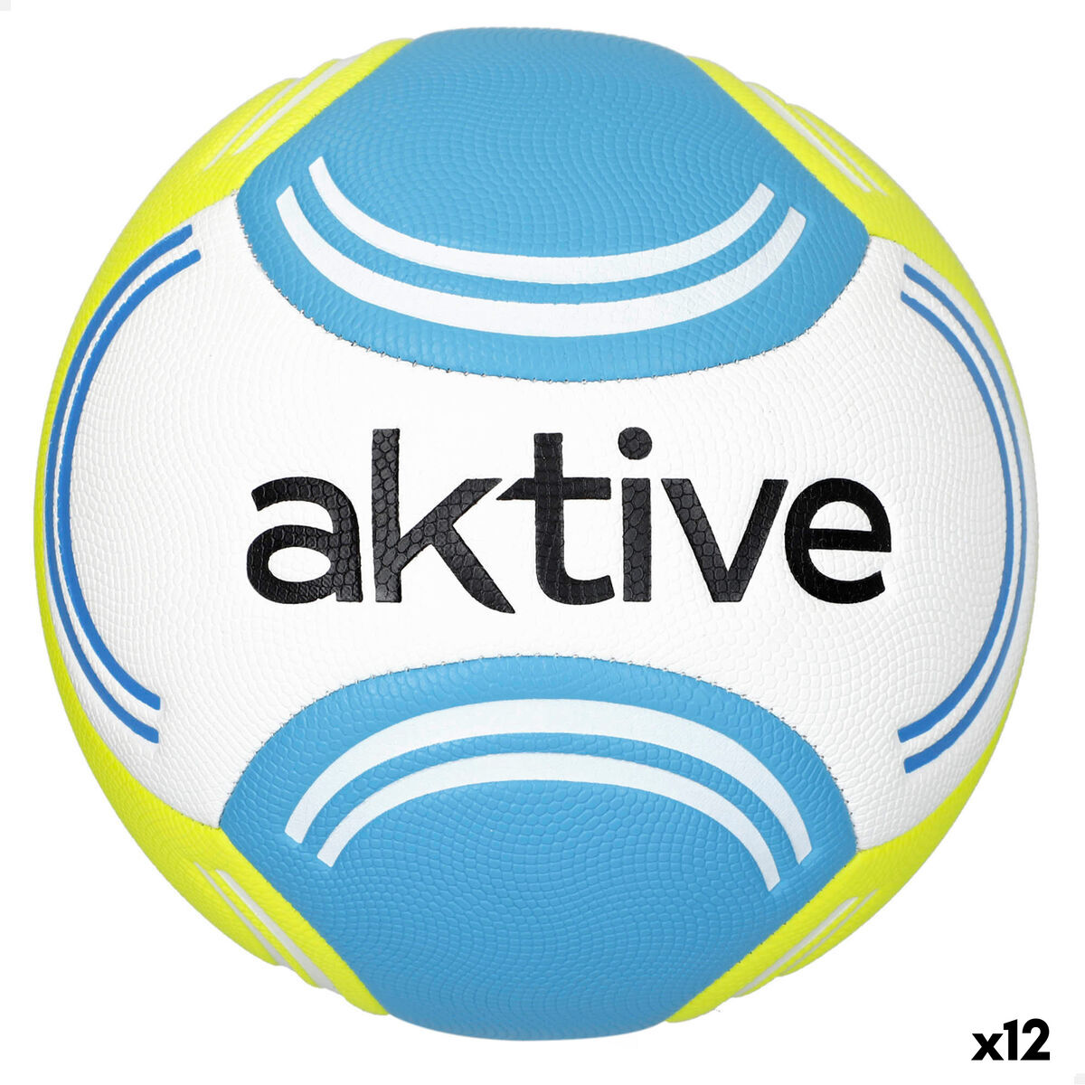 Bola de Futebol Aktive Tamanho 5 22 x 22 x 22 cm 12 Unidades