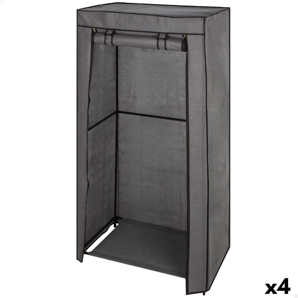 Organizador de Roupa e Sapatos Max Home Cinzento escuro 70 X 148 X 44 CM 4 Unidades