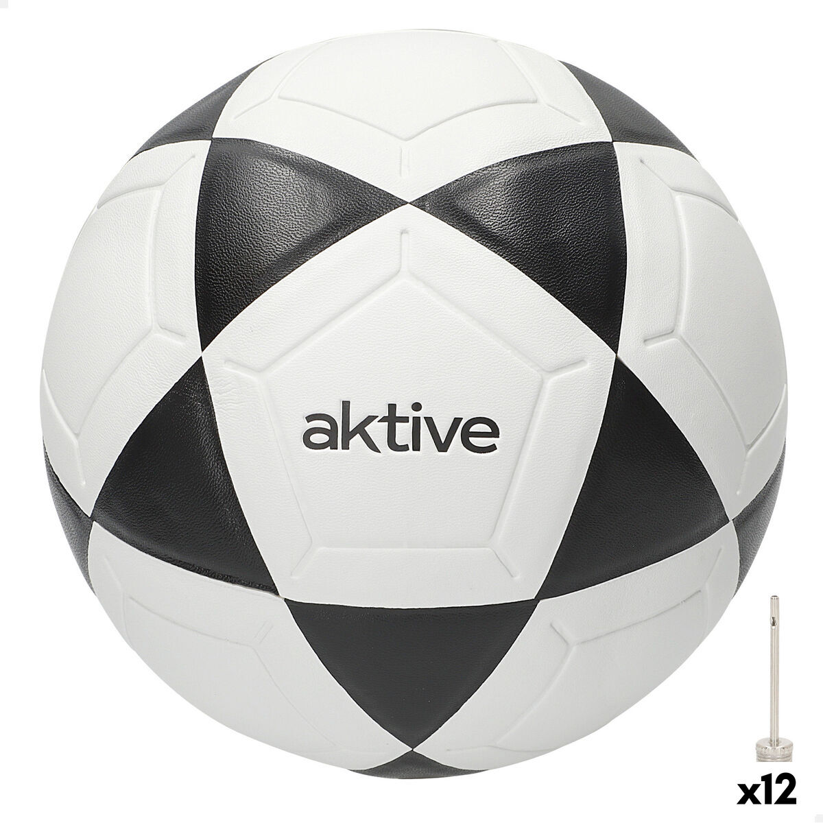 Bola de Futebol Aktive Tamanho 4 20 x 20 x 20 cm 12 Unidades