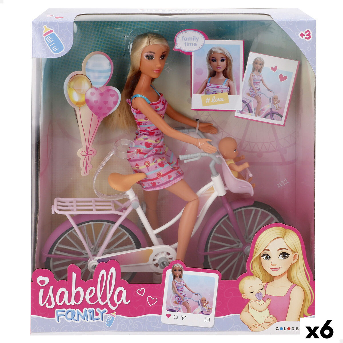 Boneca Colorbaby Isabella 26 X 17 X 9 CM (6 Unidades)