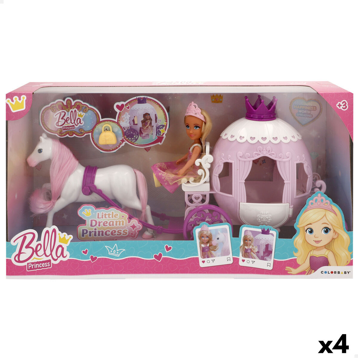 Boneca Colorbaby Bella 40 X 19 X 10 CM (4 Unidades)