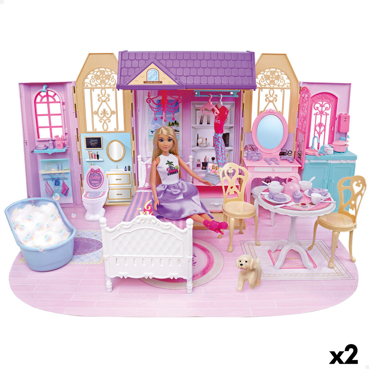 Boneca Colorbaby Isabella 74 X 37 X 4 CM (2 Unidades)
