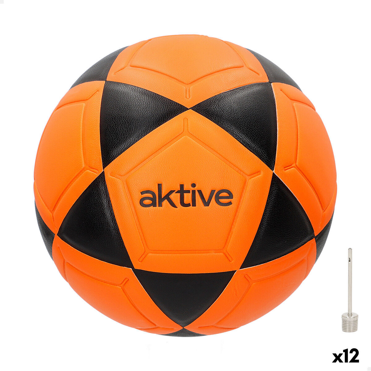 Bola de Futebol Aktive Tamanho 3 18 x 18 x 18 cm 12 Unidades