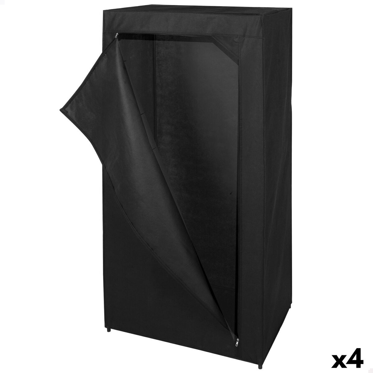 Organizador de Roupa e Sapatos Max Home Preto 70 X 148 X 46 CM 4 Unidades
