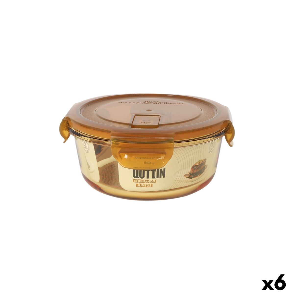 Lancheira Quttin AMBARE 650 ml (6 Unidades)