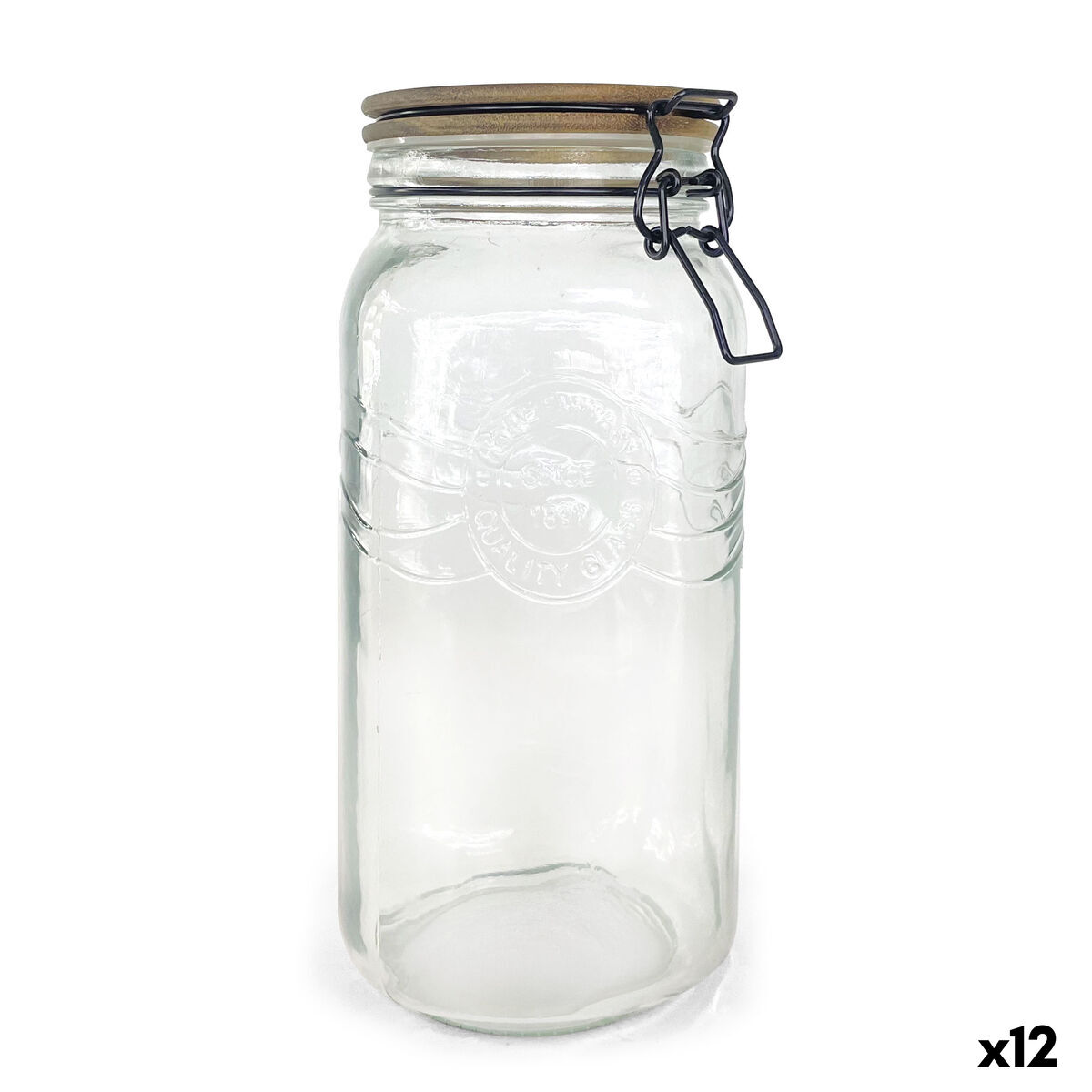 Frasco La Mediterránea Transparente 2 L (12 Unidades)