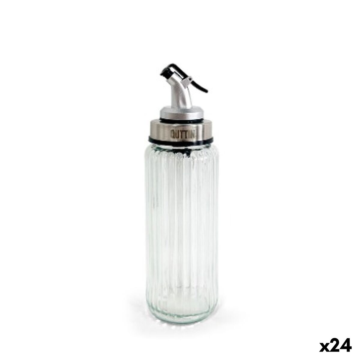 Galheteiro Quttin OTTICO Transparente Prateado Vidro 250 ml (24 Unidades)