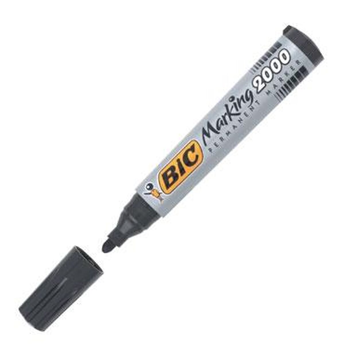 Rotulador permanente Bic Preto 12 Peças