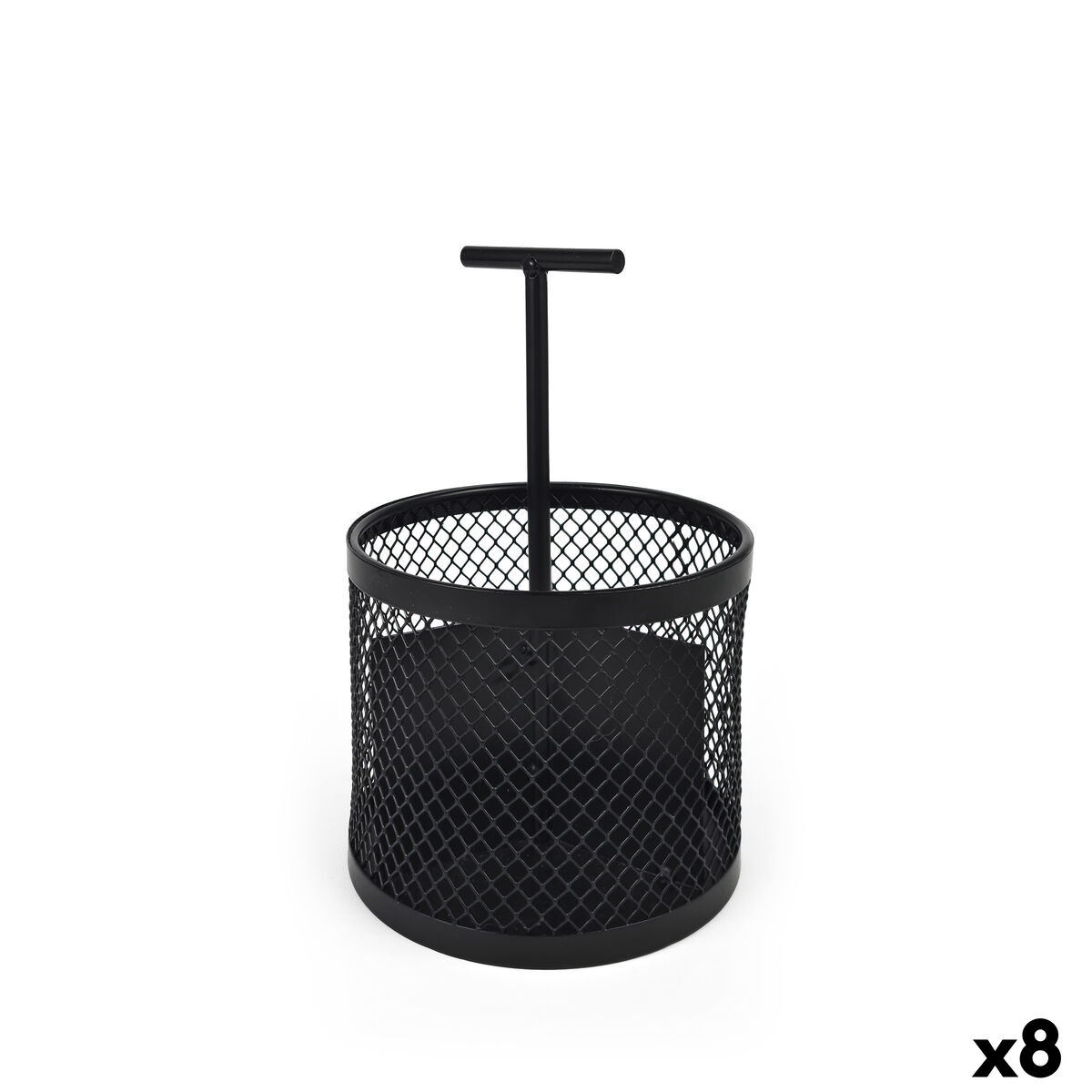 Organizador Multiusos My Bar Preto Metal 14 x 22,5 cm (8 Unidades)