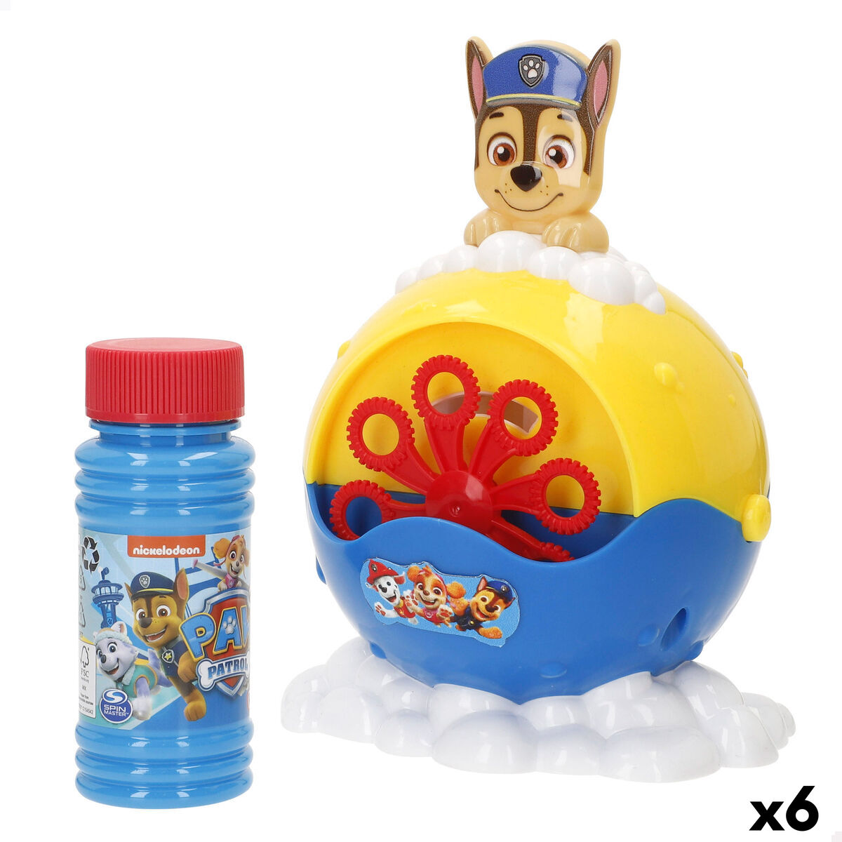 Jogo de Bolas de Sabão The Paw Patrol 59 ml 11 x 15 x 10 cm (6 Unidades)