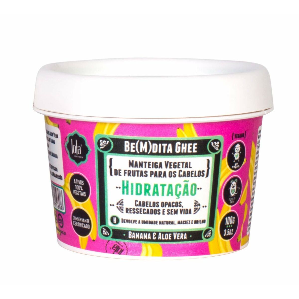 Máscara Capilar Lola Cosmetics Be(M)Dita Ghee Banana & Aloe Vera 100 g