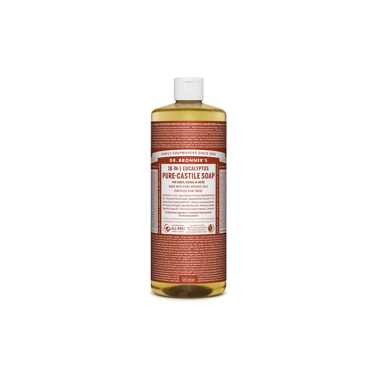 Sabonete Líquido Dr Bronner's 18 in 1 Eucalyptus 945 ml
