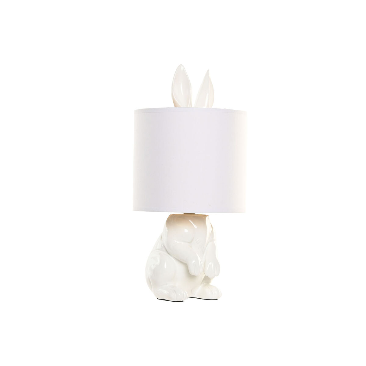 Lâmpada de mesa Home ESPRIT Branco Dourado 50 W 220 V