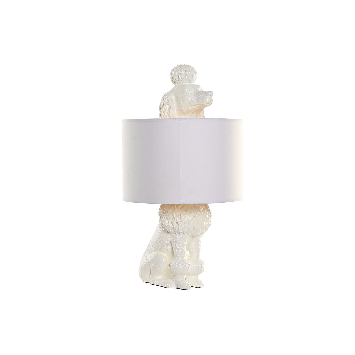Lâmpada de mesa Home ESPRIT Branco Dourado 50 W 220 V