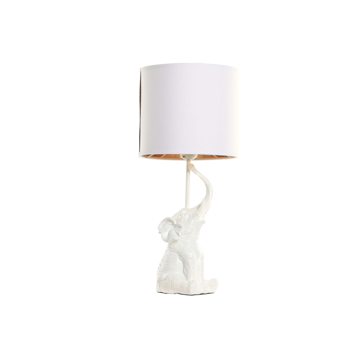 Lâmpada de mesa Home ESPRIT Branco Dourado 50 W 220 V