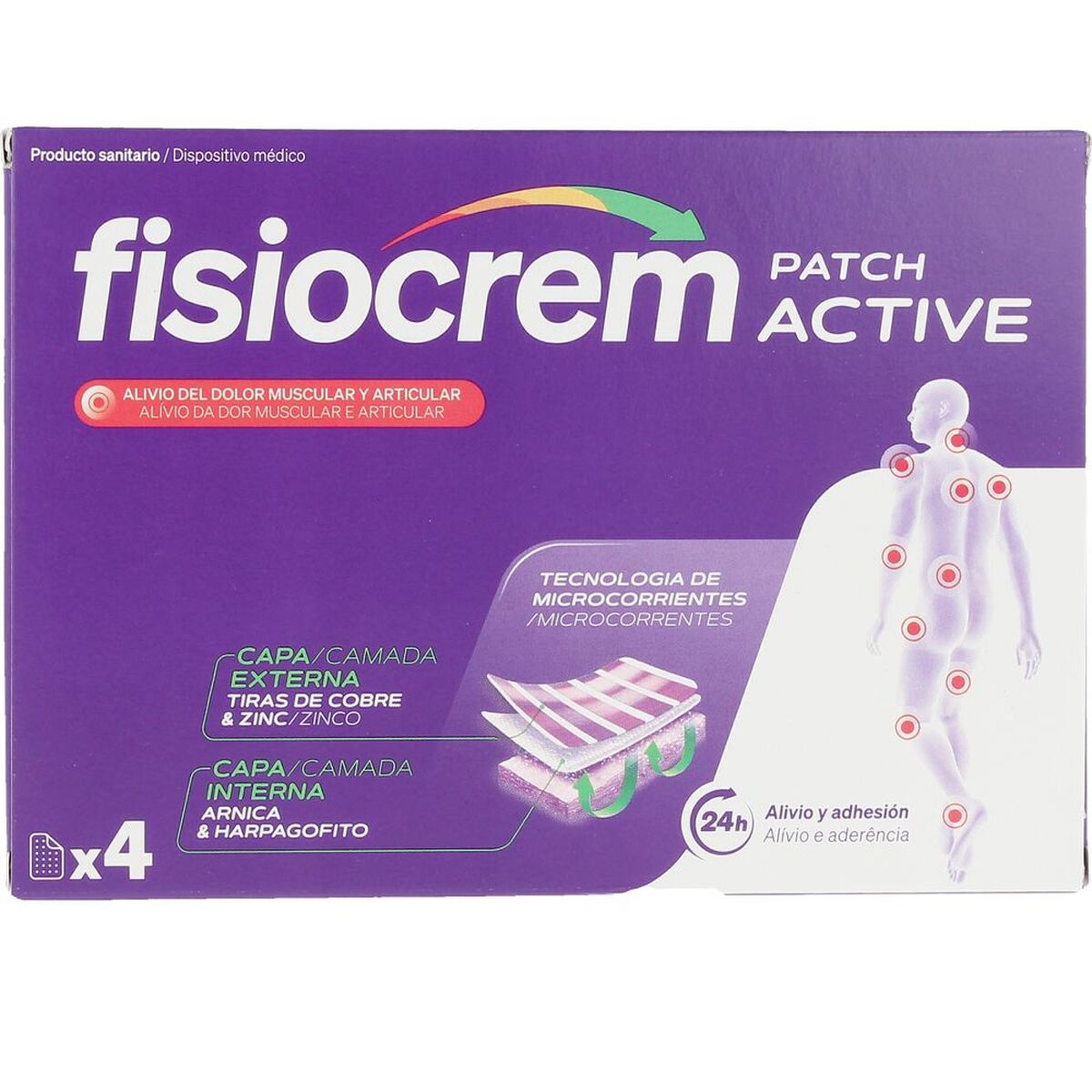 Parche Térmico Reutilizável Fisiocrem FISIOCREM (4 Unidades)