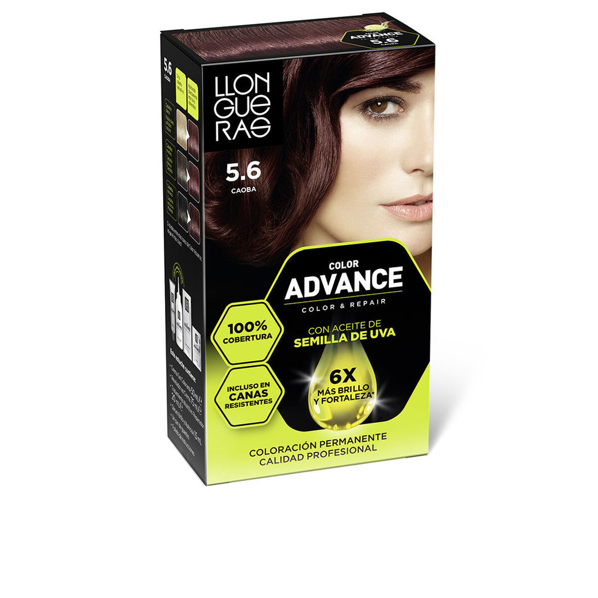 Coloração Permanente Llongueras COLOR ADVANCE Nº 5,6-Caoba