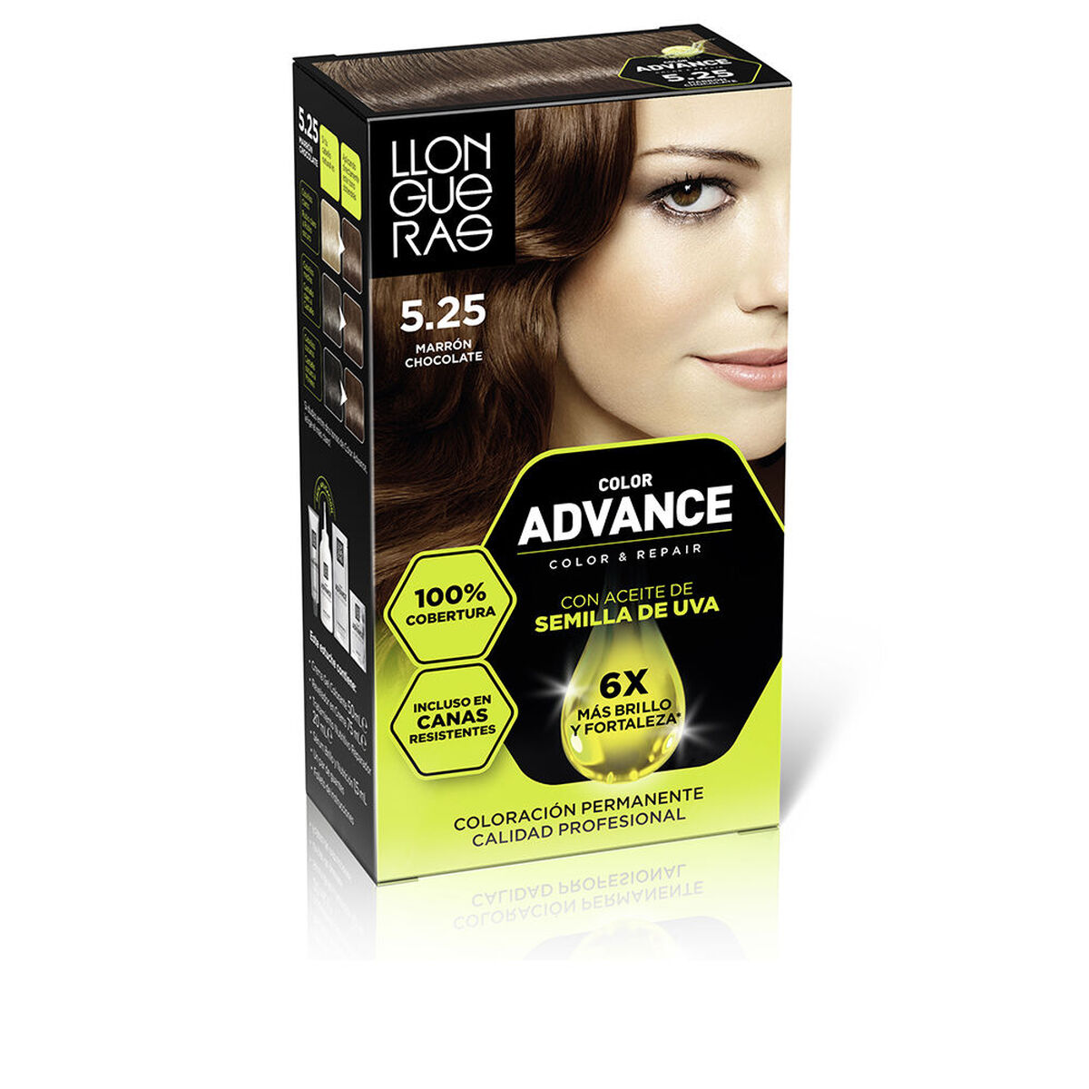 Coloração Permanente Llongueras COLOR ADVANCE Nº 5,25-Marron Chocolate