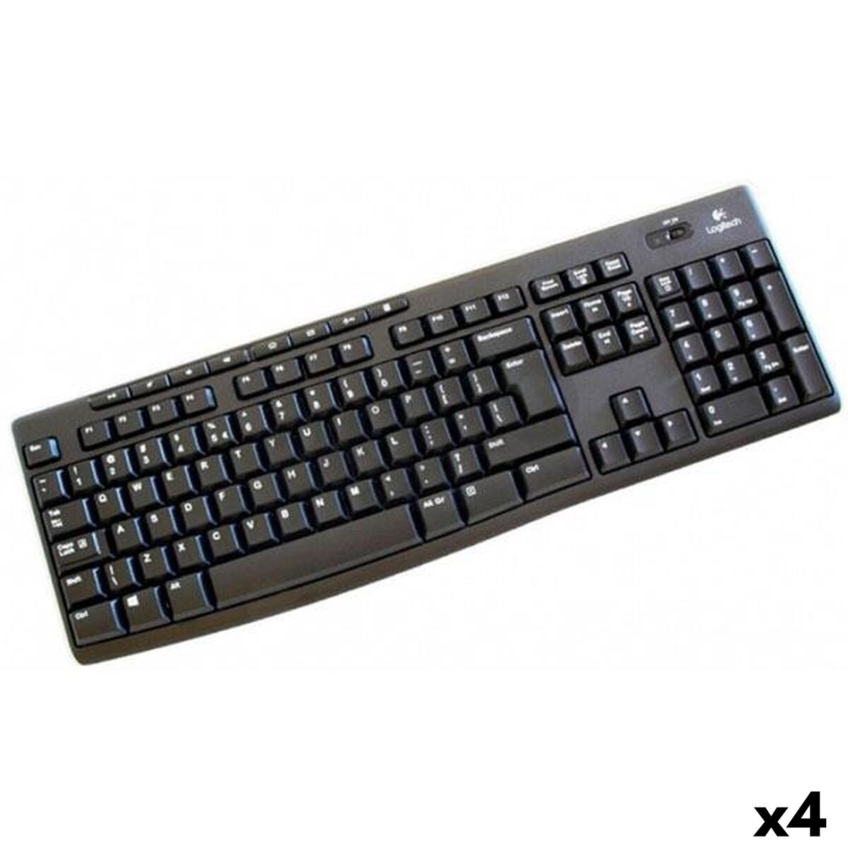 Teclado sem Fios Logitech K270 Preto Qwerty espanhol (4 Unidades)