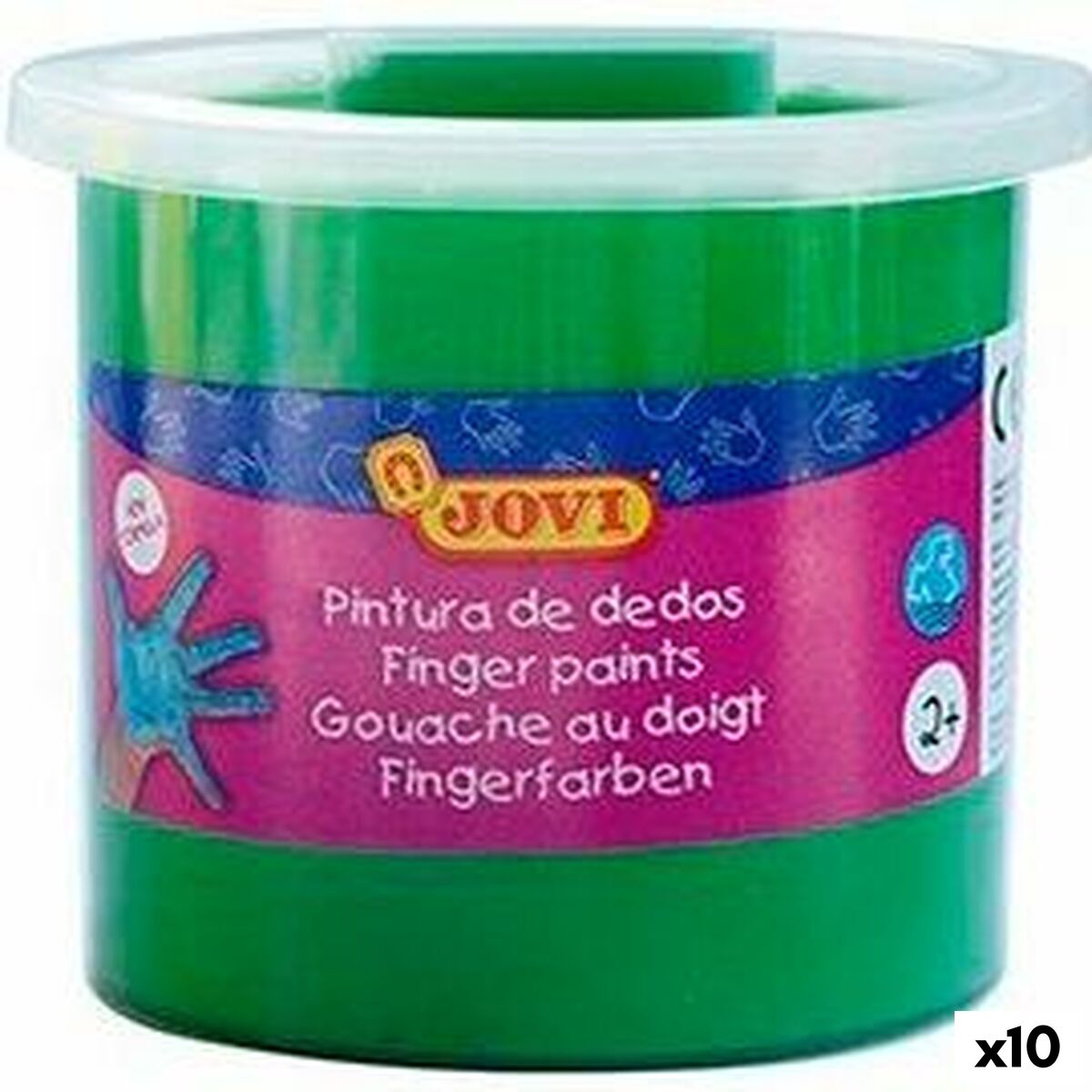 Pintura de Dedos Jovi Verde 125 ml 5 Peças (10 Unidades)