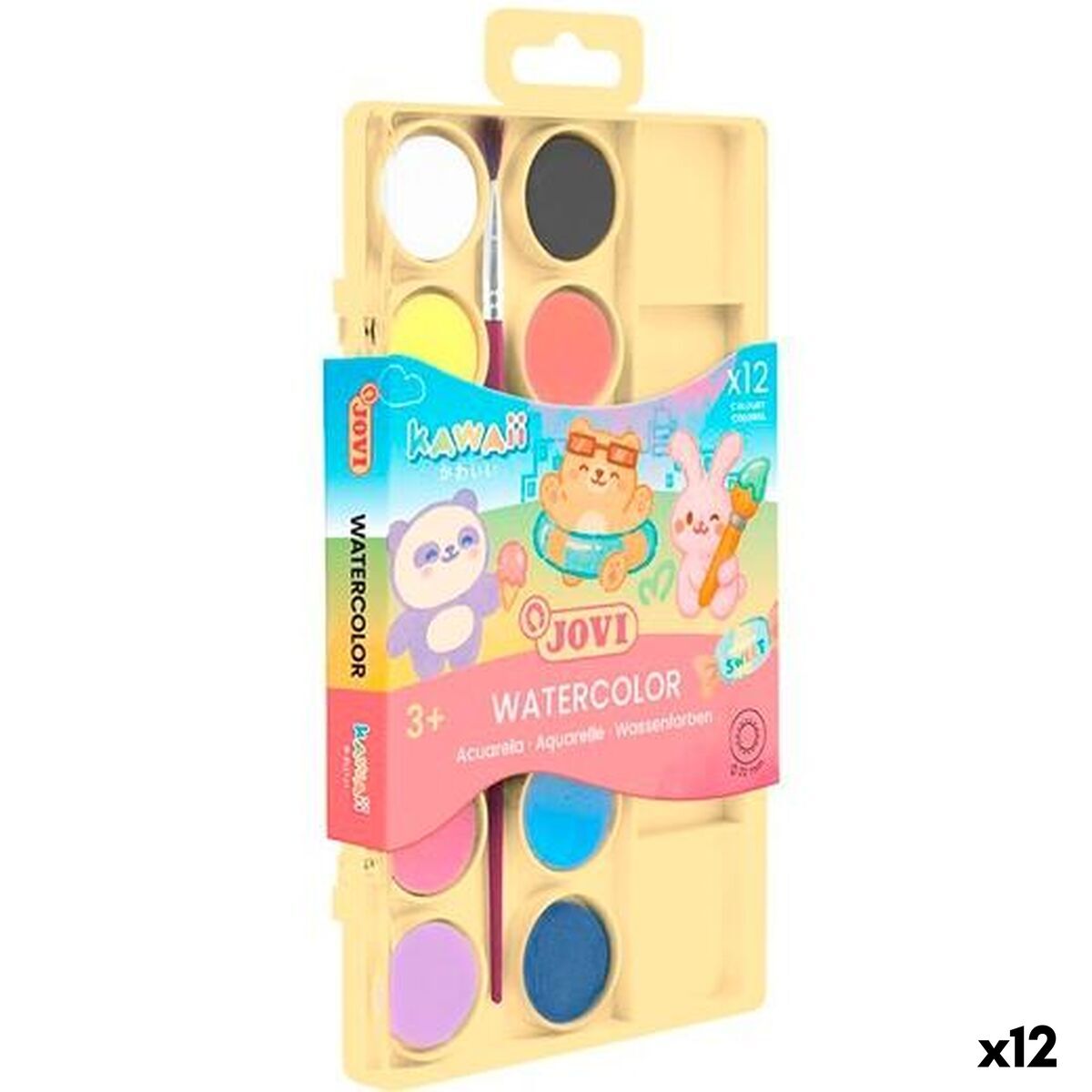 Têmpera Jovi Multicolor (12 Unidades)