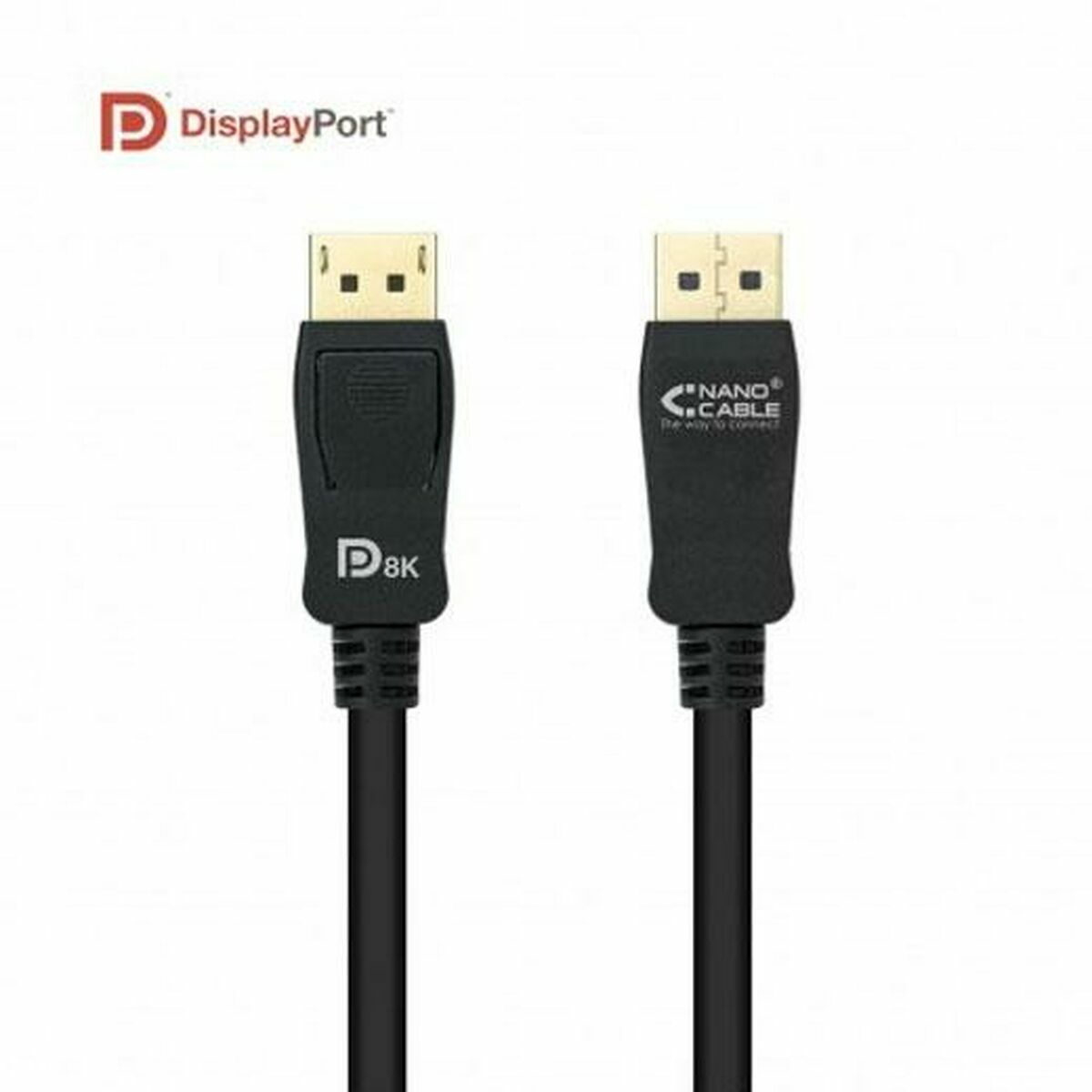 Cabo DisplayPort NANOCABLE 10.15.2502 Preto 2 m HDR 8K Ultra HD