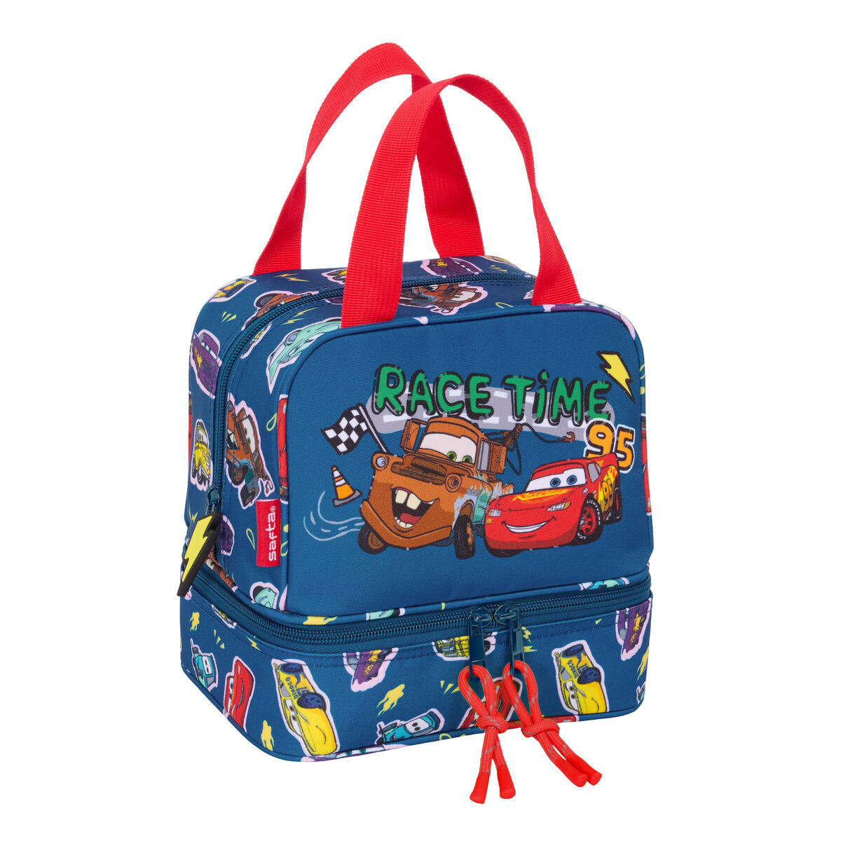 Lancheira Safta Racing 20 x 20 x 15 cm Azul Marinho 2 L