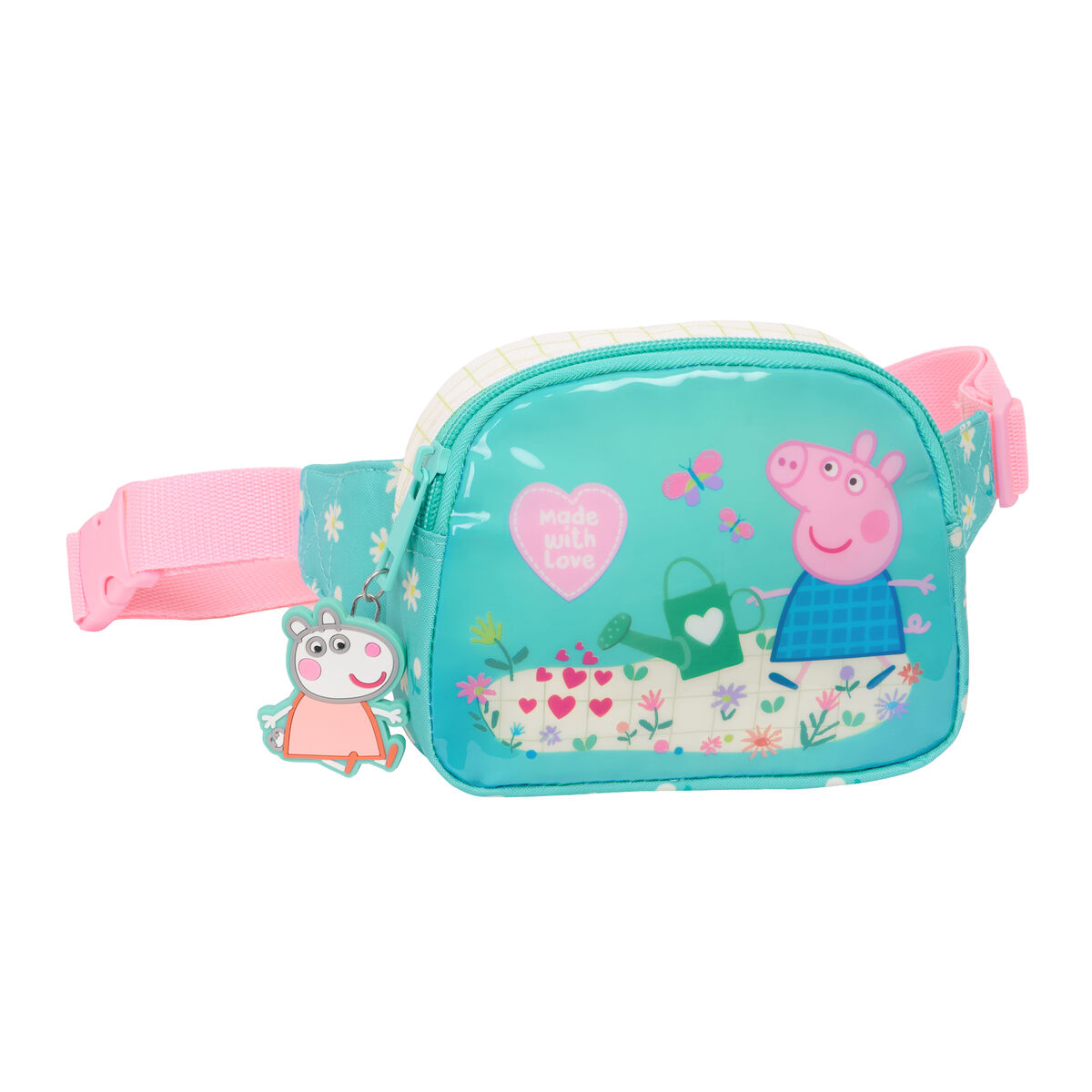 Bolsa de Cintura Safta Pretty flowers 14 x 11 x 4 cm