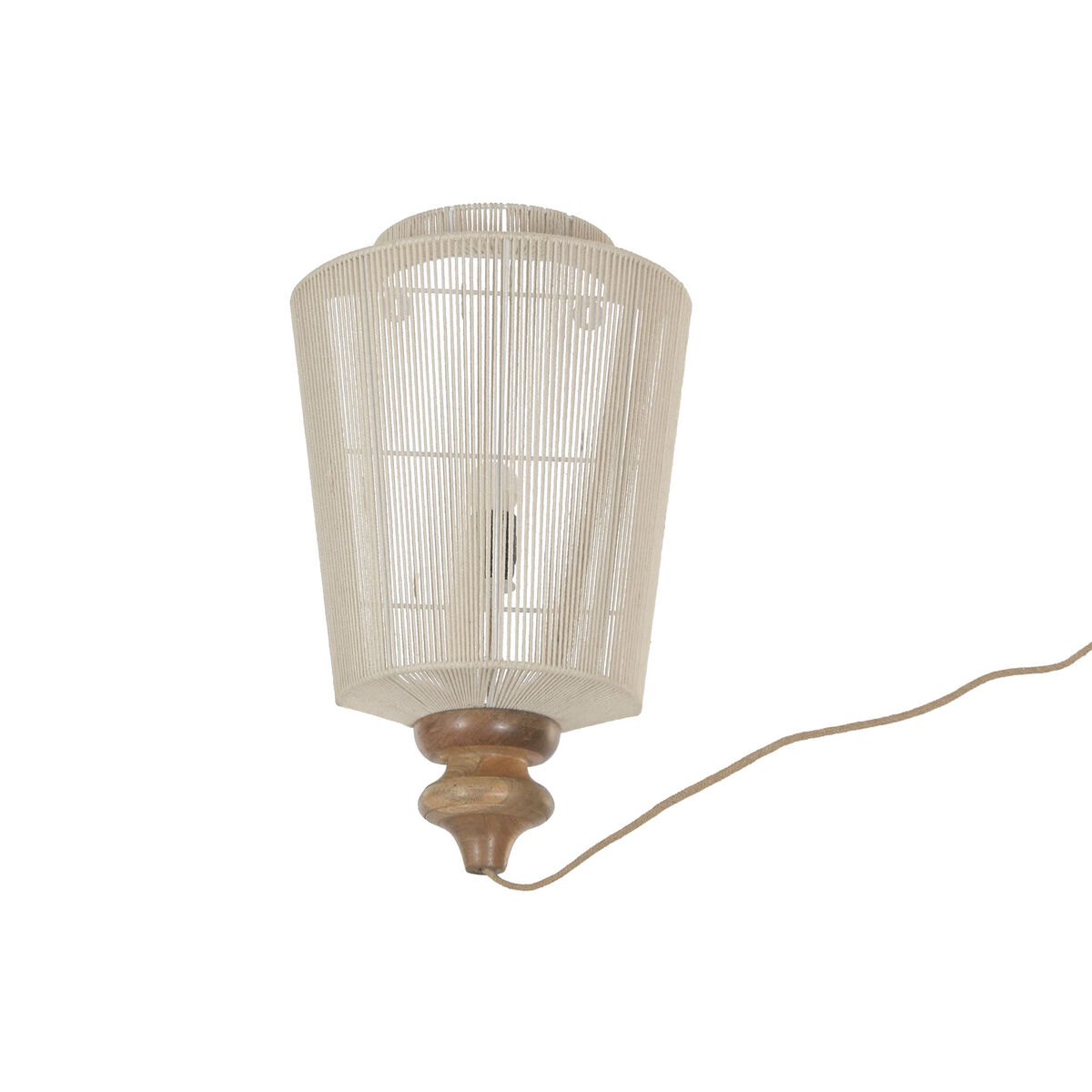 Luminária de parede Home ESPRIT Castanho Bege 60 W Natural Urbana 220 V 34 X 18 X 55 CM