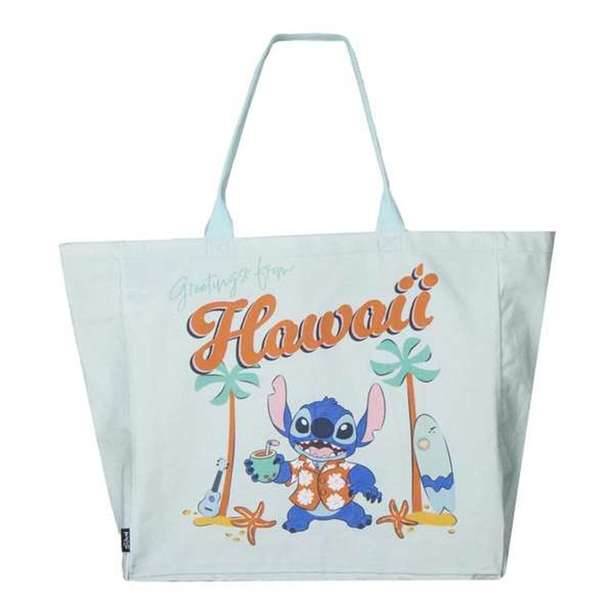 Mala de Compras Stitch Turquesa 48 x 43 x 17 cm