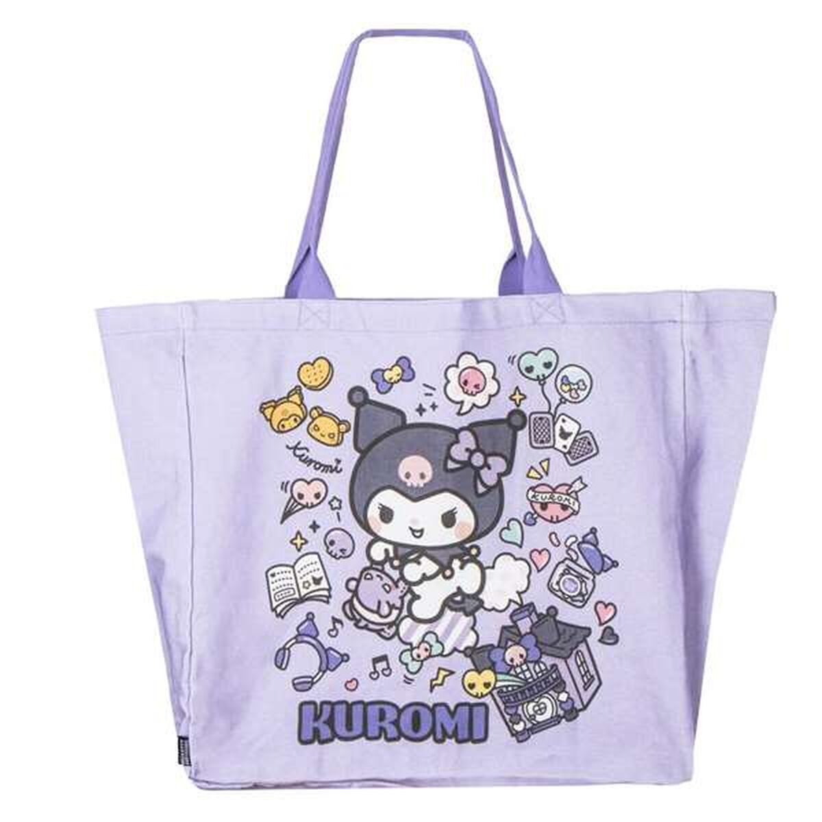 Mala de Compras Hello Kitty Kuromi Lilás 48 x 43 x 17 cm