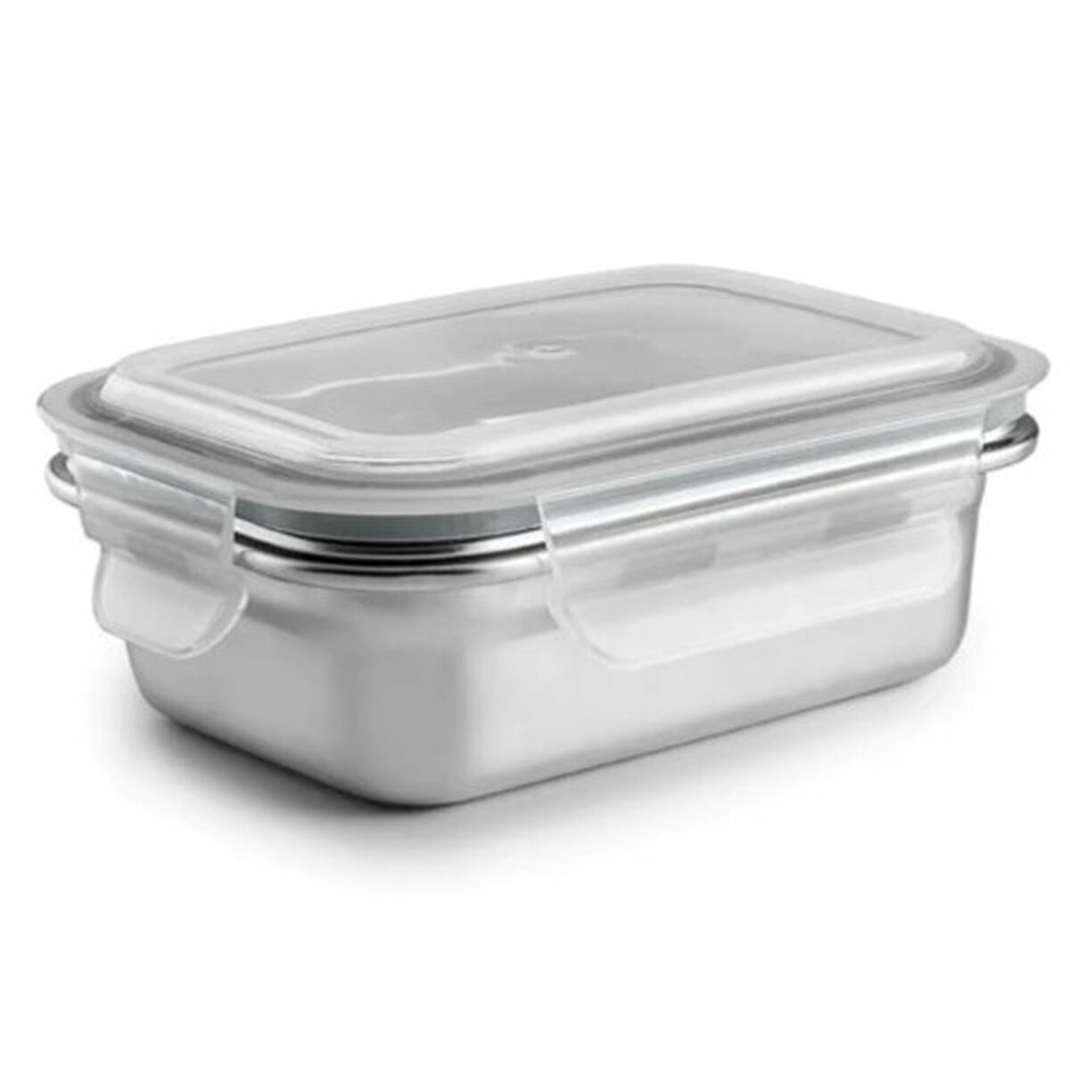Lancheira Ibili 669304 Prateado Aço inoxidável Retangular 400 ml