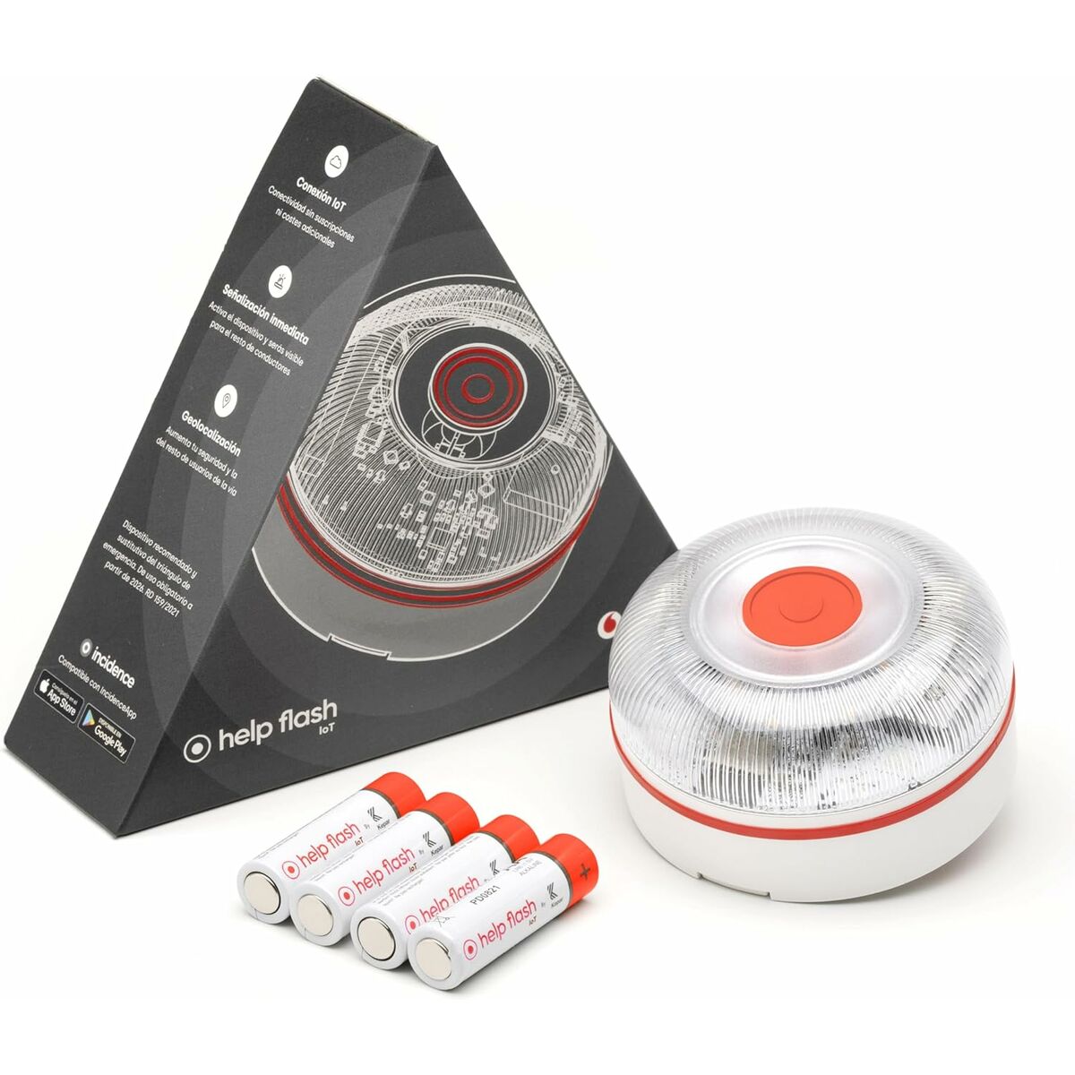 Baliza de Emergência V16 conectada DGT 3.0 Help-Flash PD-000064