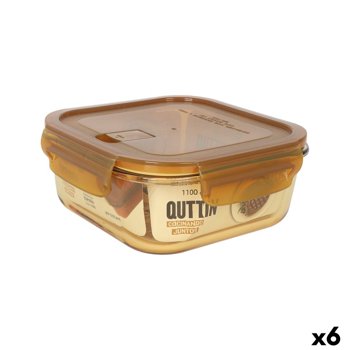 Lancheira Quttin Ambare 1,1 L (6 Unidades)