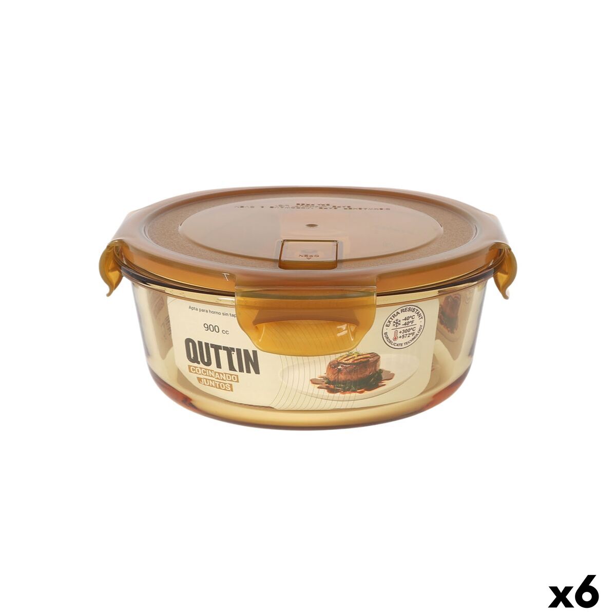 Lancheira Quttin Ambare 0,9 l (6 Unidades)