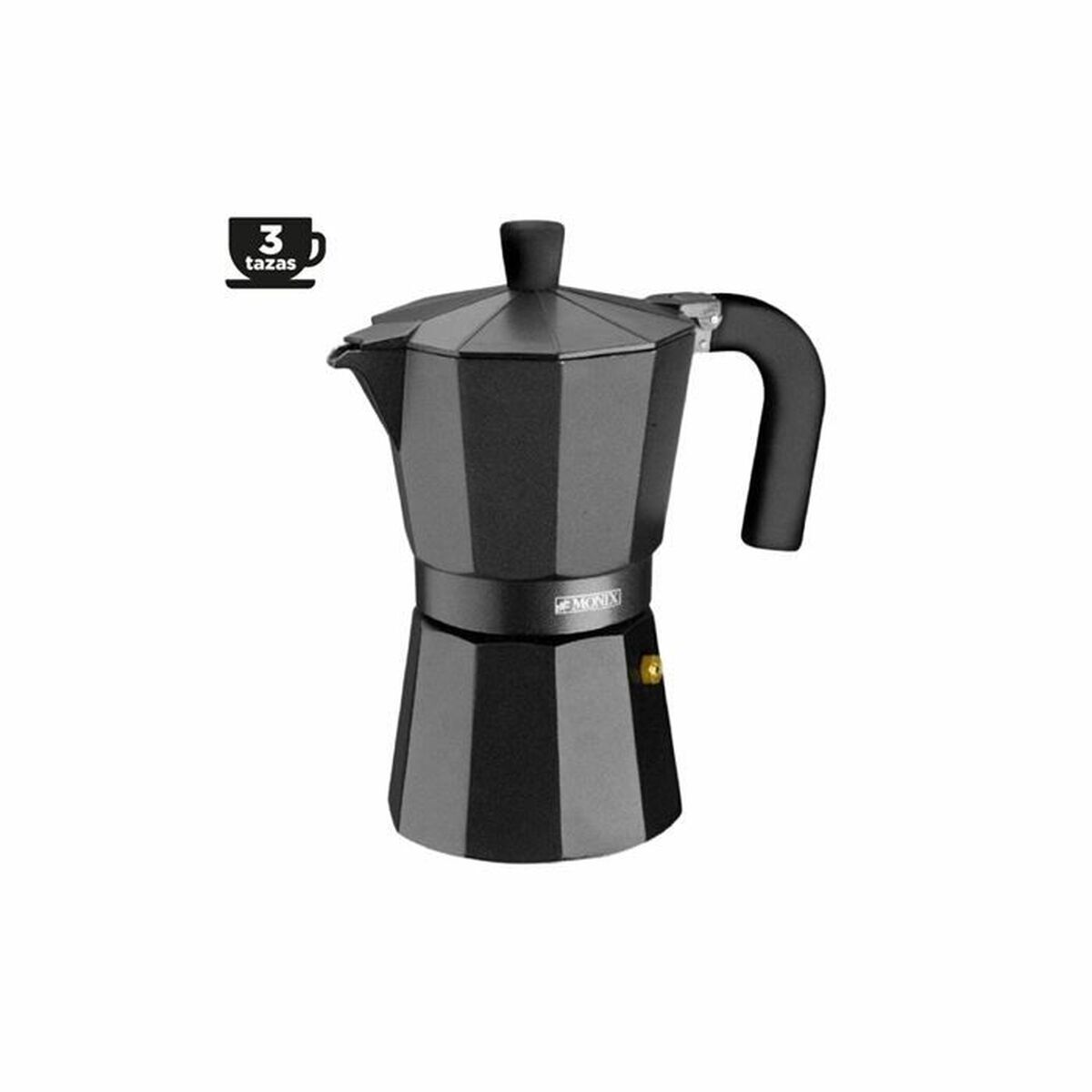 Cafeteira Italiana BRA INOX BLACK 3T Preto