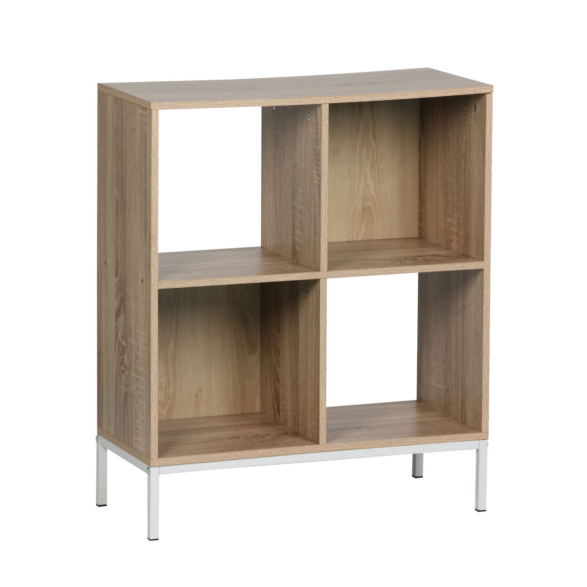 Estantes MobleKit Branco Castanho Madeira Metal 60 x 29 x 72 cm