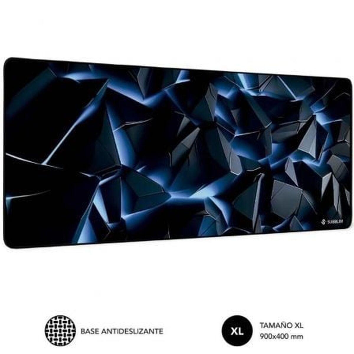 Tapete de Rato Subblim SUBMP01PUW06 Azul Preto