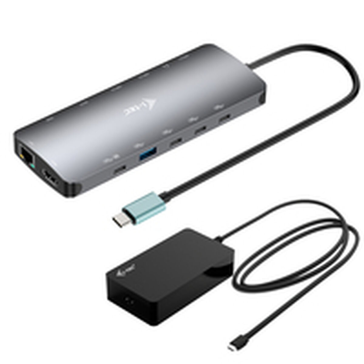 Hub USB i-Tec C31NANOTRIPLED140 Cinzento