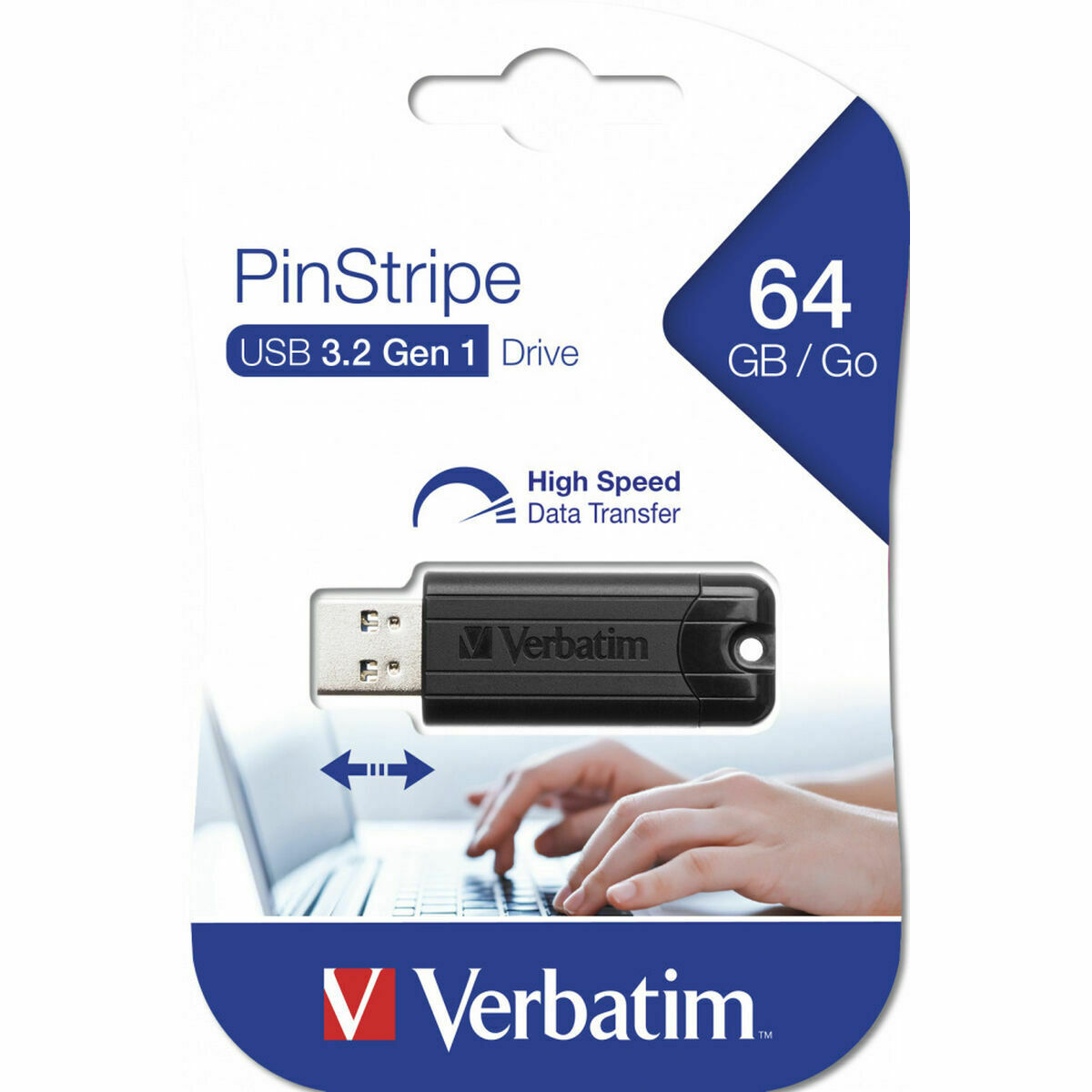 Memória USB Verbatim 49318 Preto 64