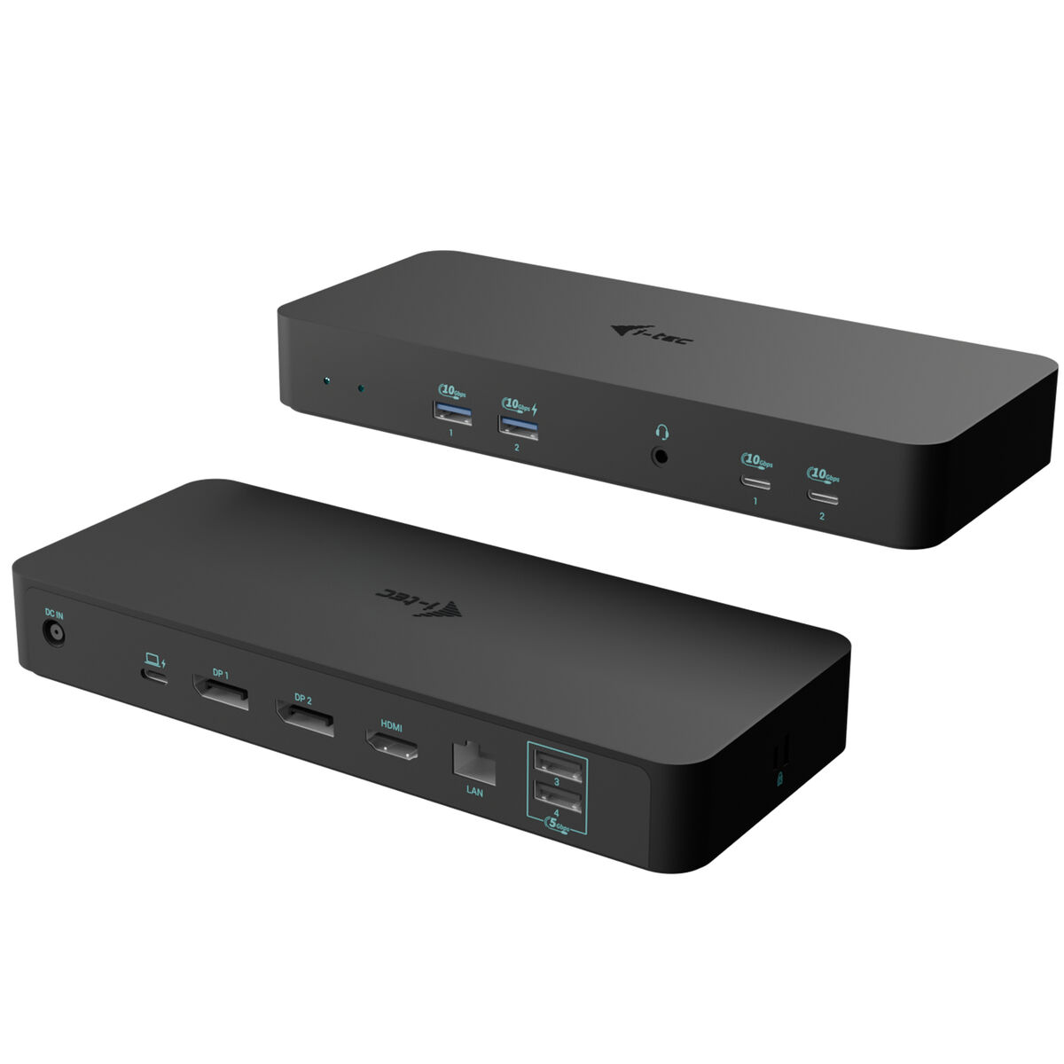 Hub USB i-Tec C31INTGTRI4KDOCPD Preto 100 W