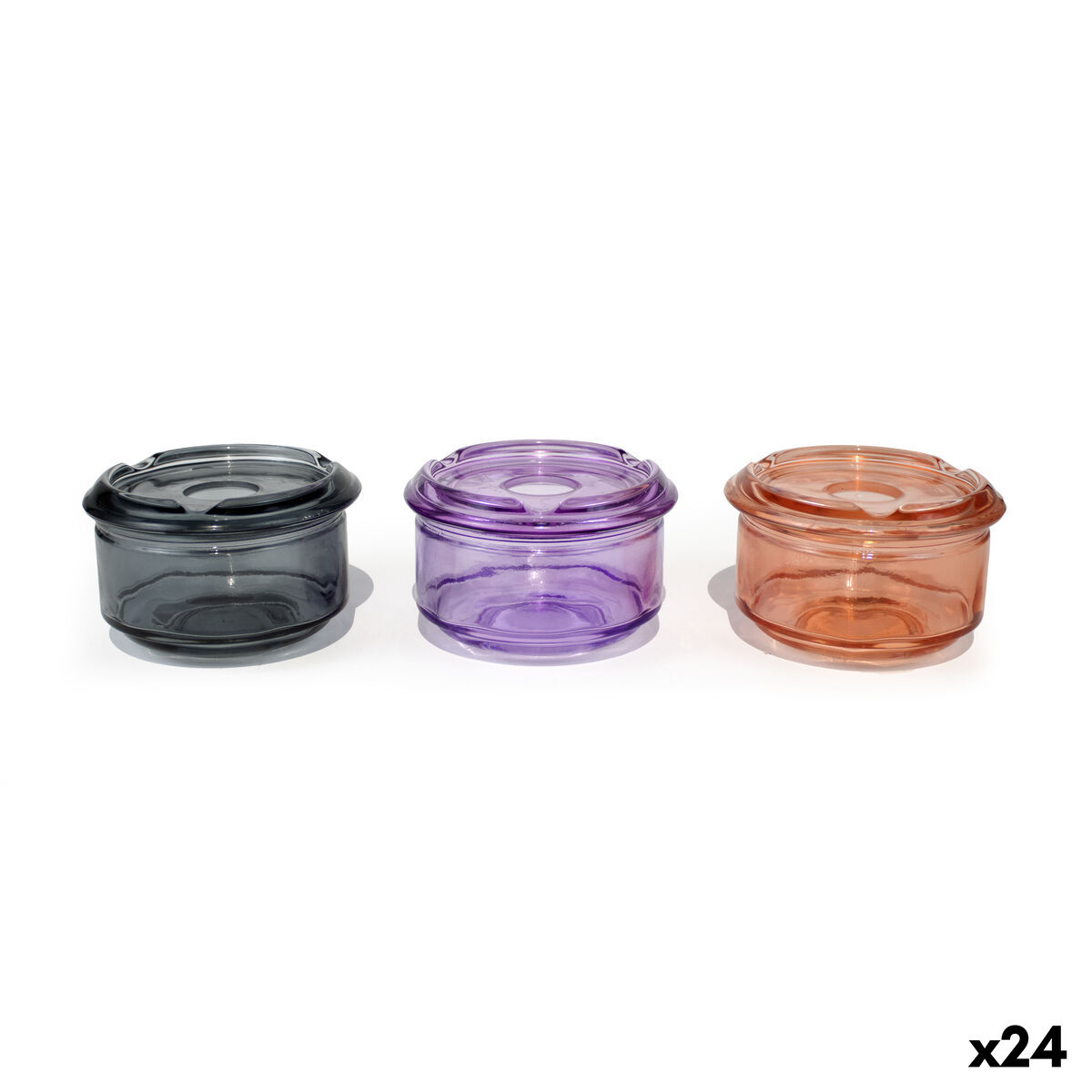 Cinzeiro Confortime Vidro 11,4 x 11,4 x 7,4 cm (24 Unidades)