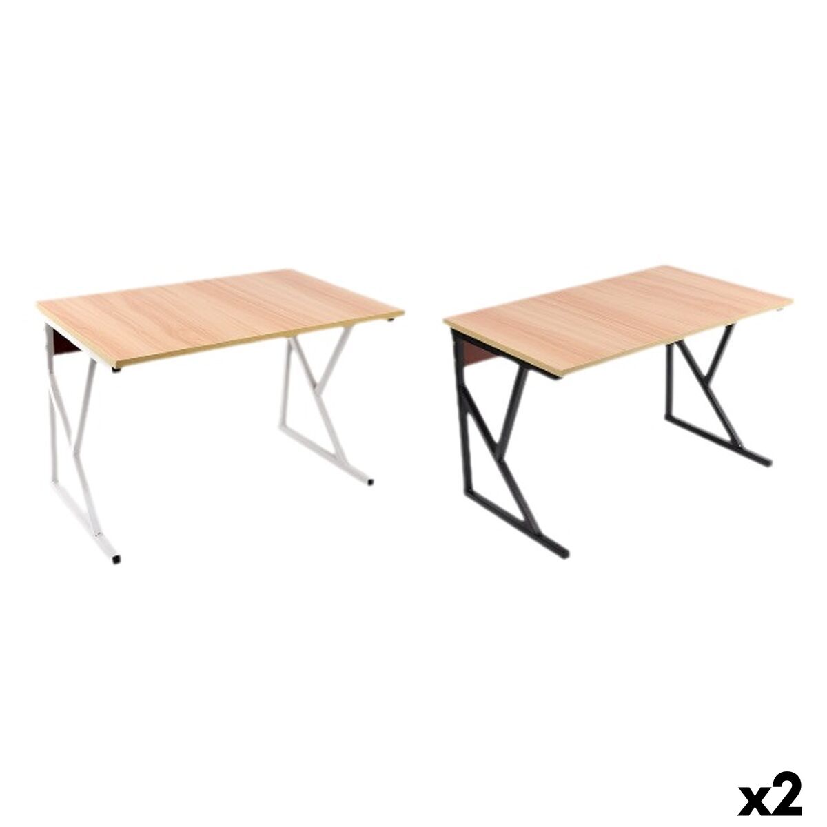 Suporte para micro-ondas Confortime Madeira Metal 54 x 34,5 x 33 cm (2 Unidades)