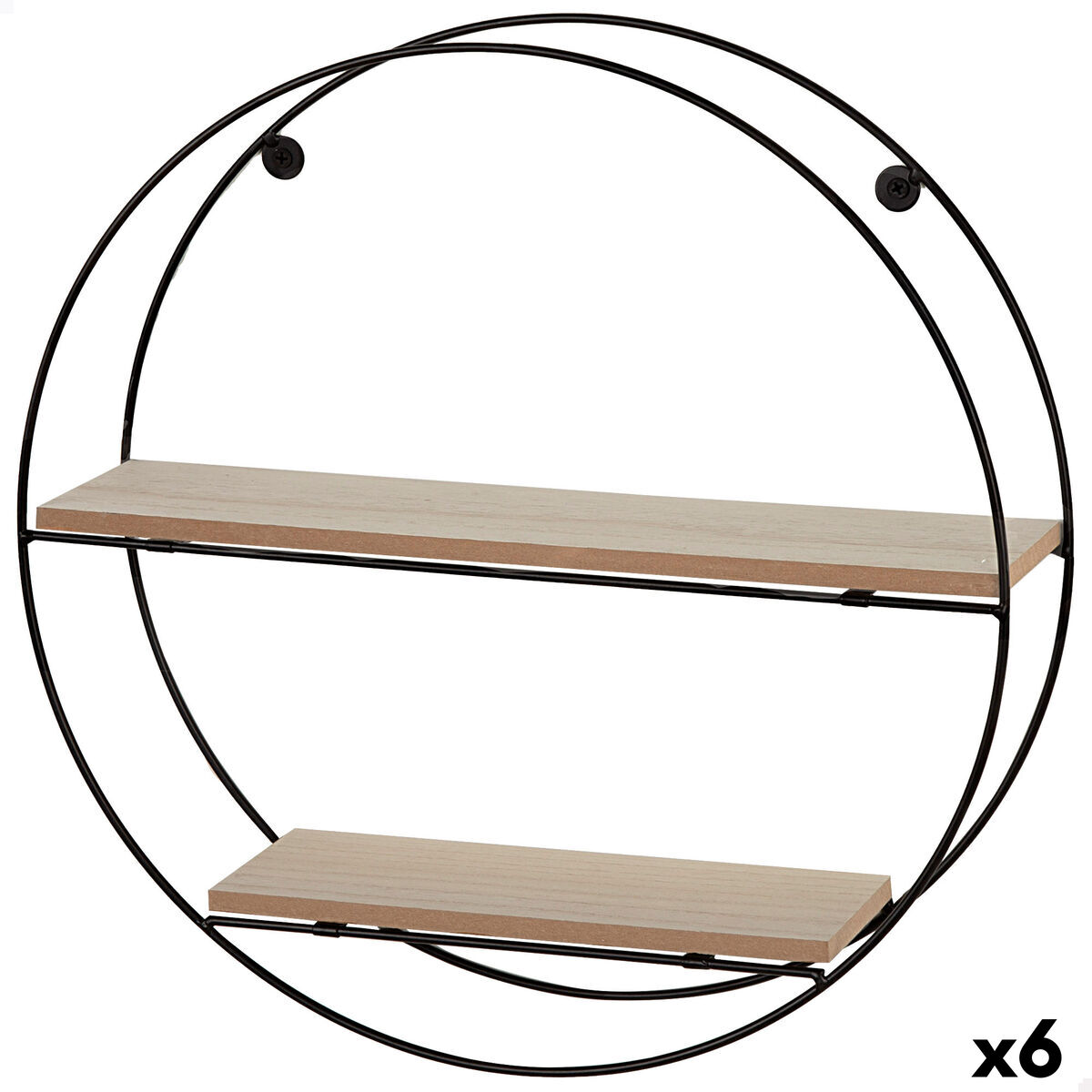 Estantes Max Home Ferro Madeira MDF 40 x 40 x 10 cm (6 Unidades)