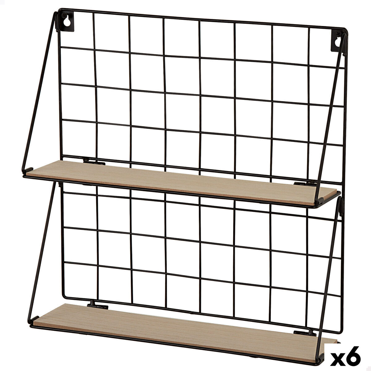 Estantes Max Home Ferro Madeira MDF 40 X 41 X 11 CM (6 Unidades)