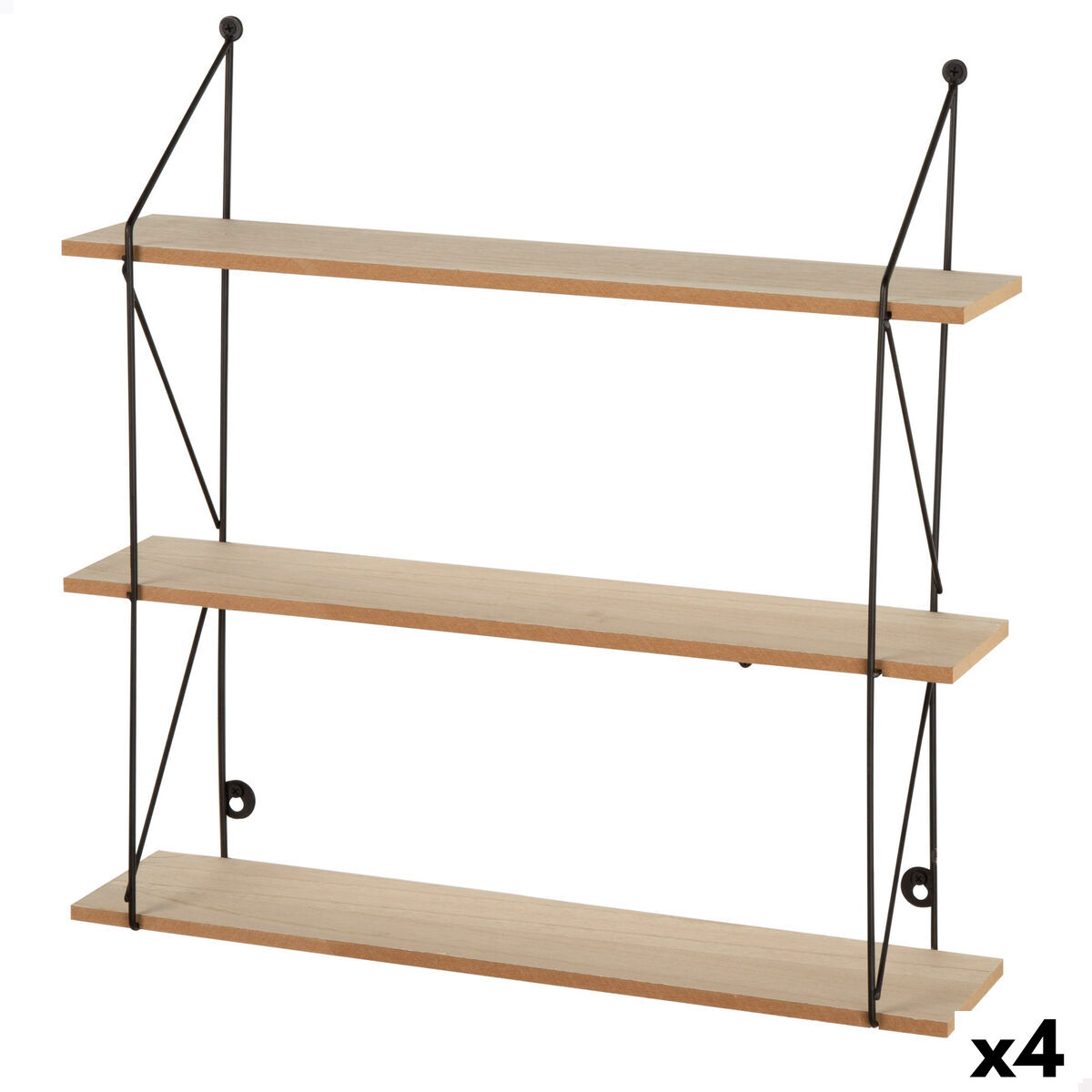 Estantes Max Home Ferro Madeira MDF 50 X 49 X 12 CM (4 Unidades)